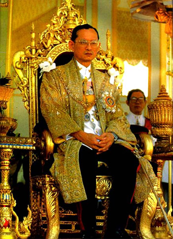 Betreurde koning van thailand