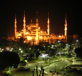 De blauwe moskee